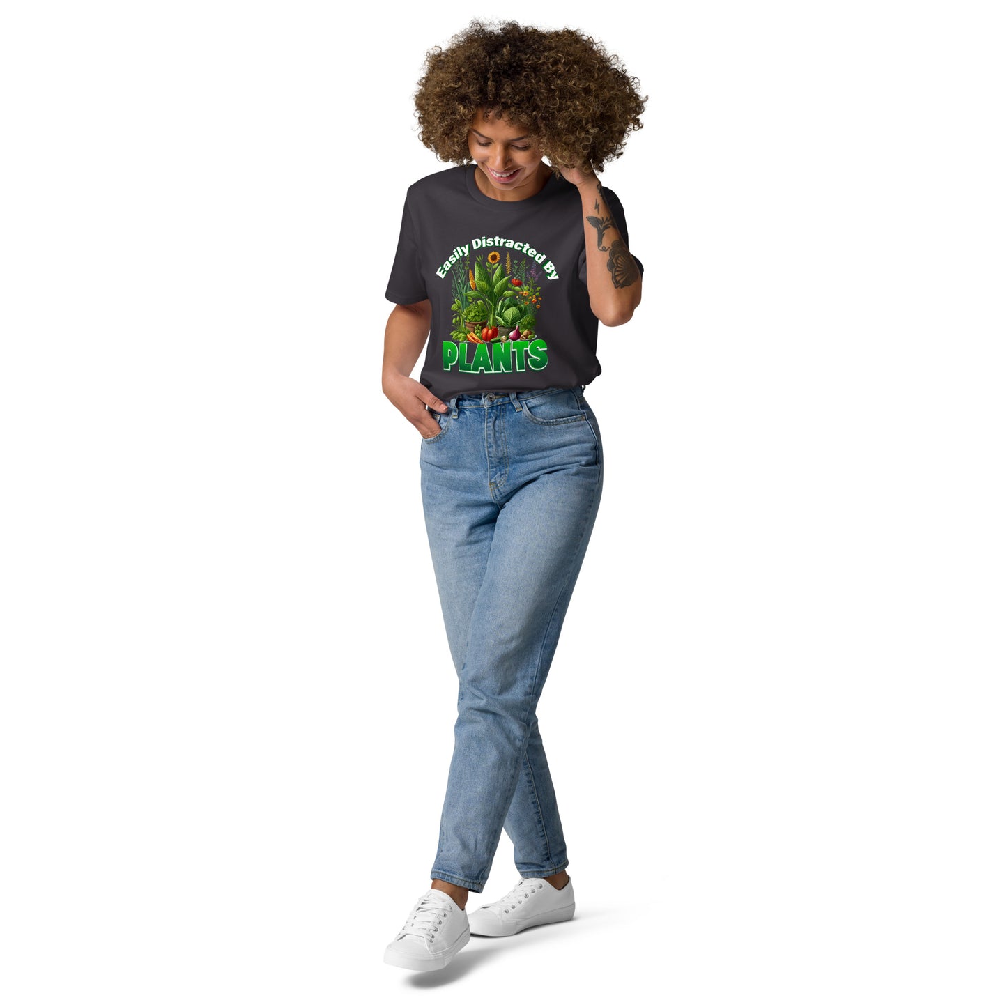 Easily Distracted By Plants Organic Cotton Garden T-shirt