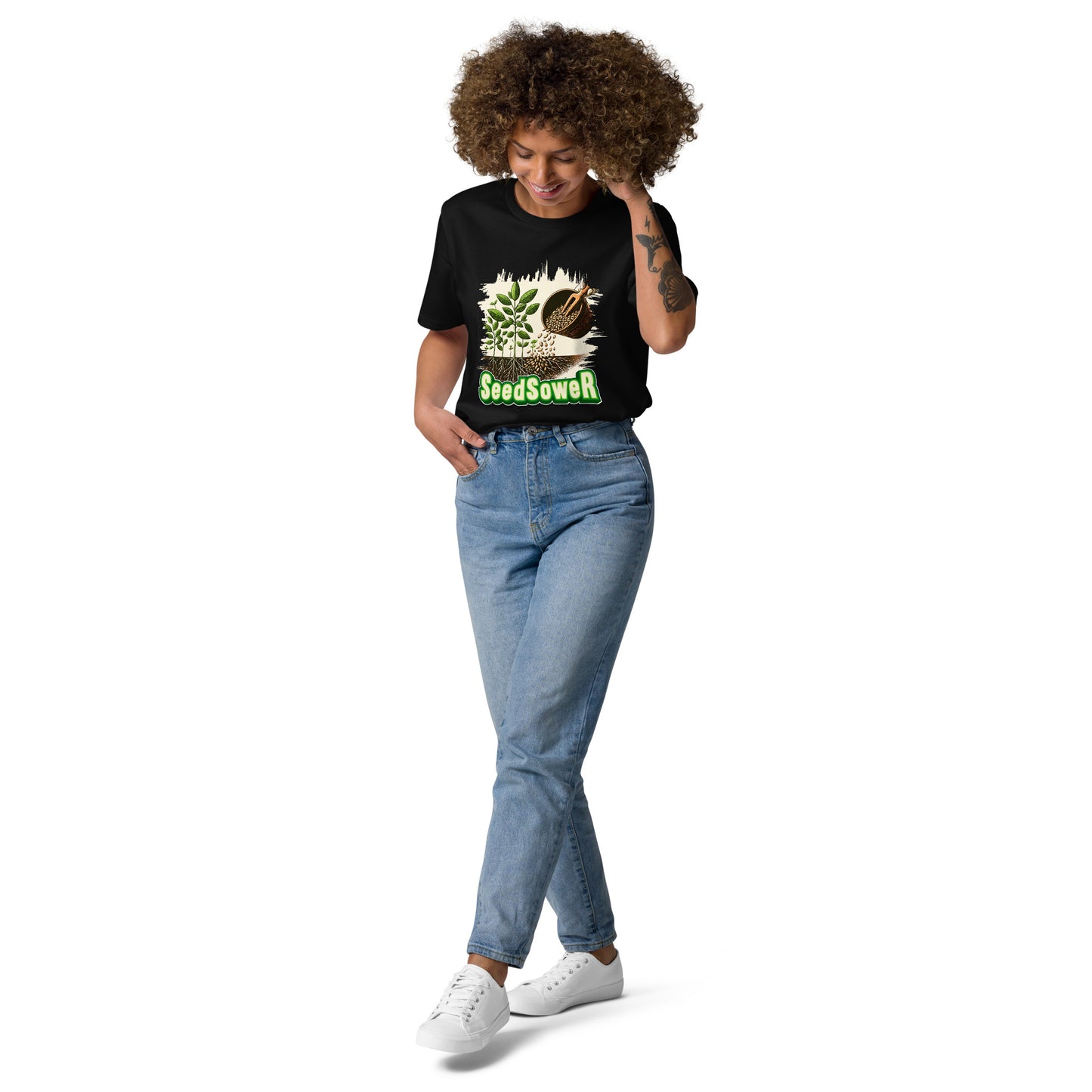 Seed Sower (Seeds) Organic Cotton Garden T-Shirt