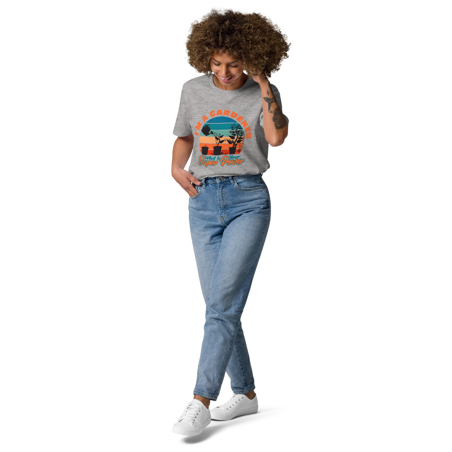 Gardener SuperPower Organic Cotton Garden T-Shirt (Plants)