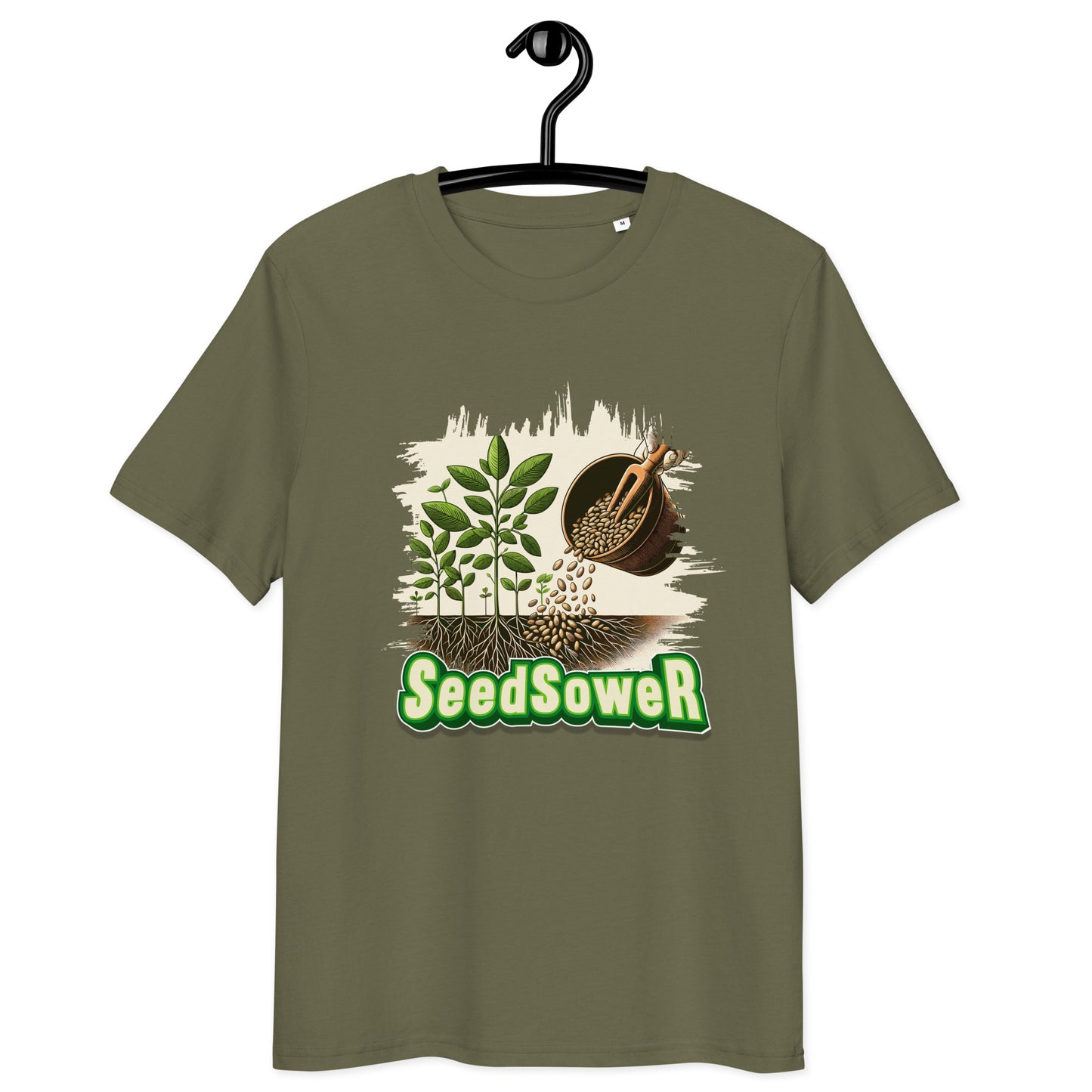 Seed Sower (Seeds) Organic Cotton Garden T-Shirt