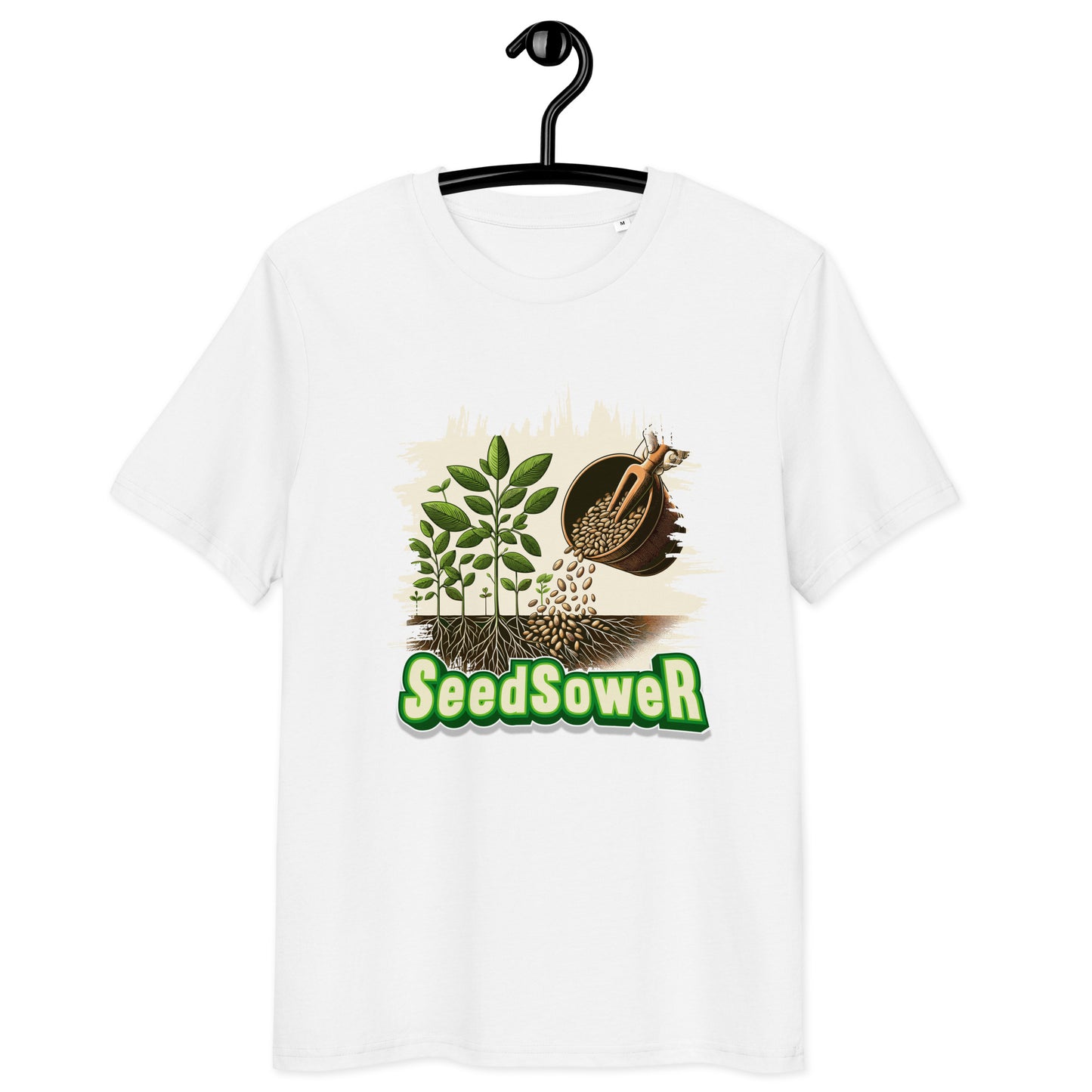 Seed Sower (Seeds) Organic Cotton Garden T-Shirt