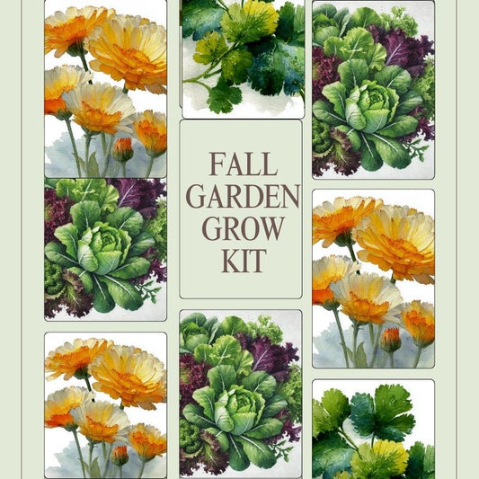 Fall  DELUXE Garden Grow Kit PLUS FREE BONUS eBOOK-FREE SHIPPING