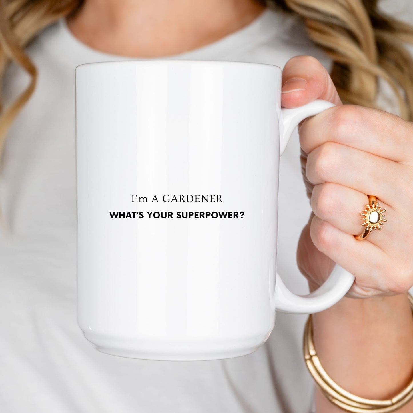 "I'm A Gardener What's Your Superpower Ceramic Mug