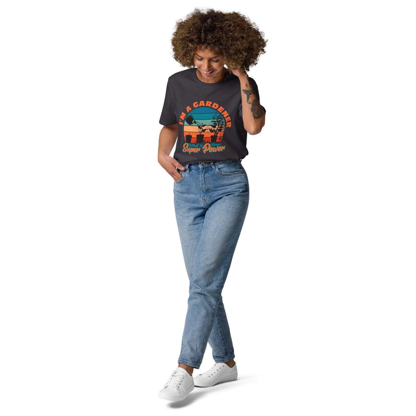 Gardener SuperPower Organic Cotton Garden T-Shirt (Plants)