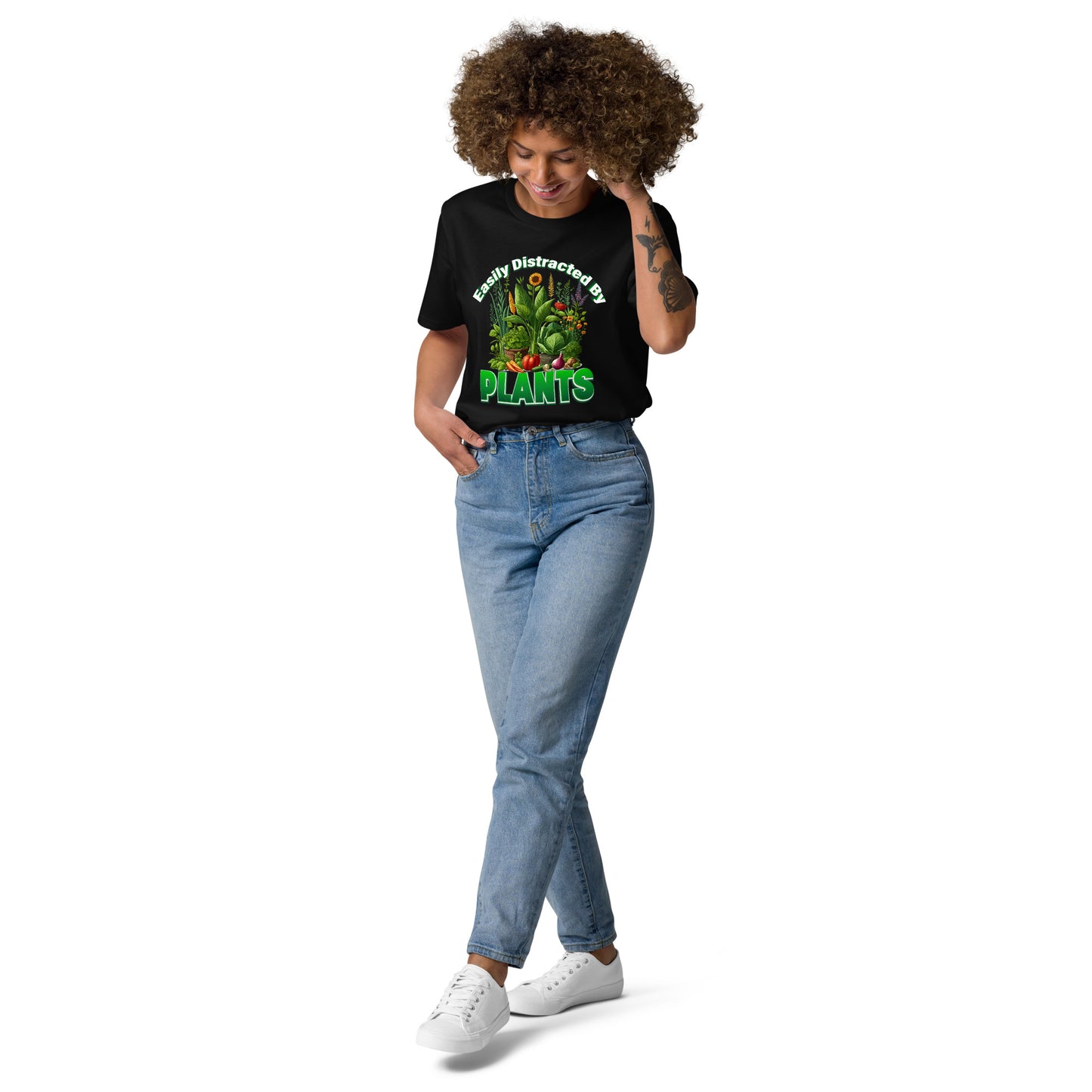 Easily Distracted By Plants Organic Cotton Garden T-shirt