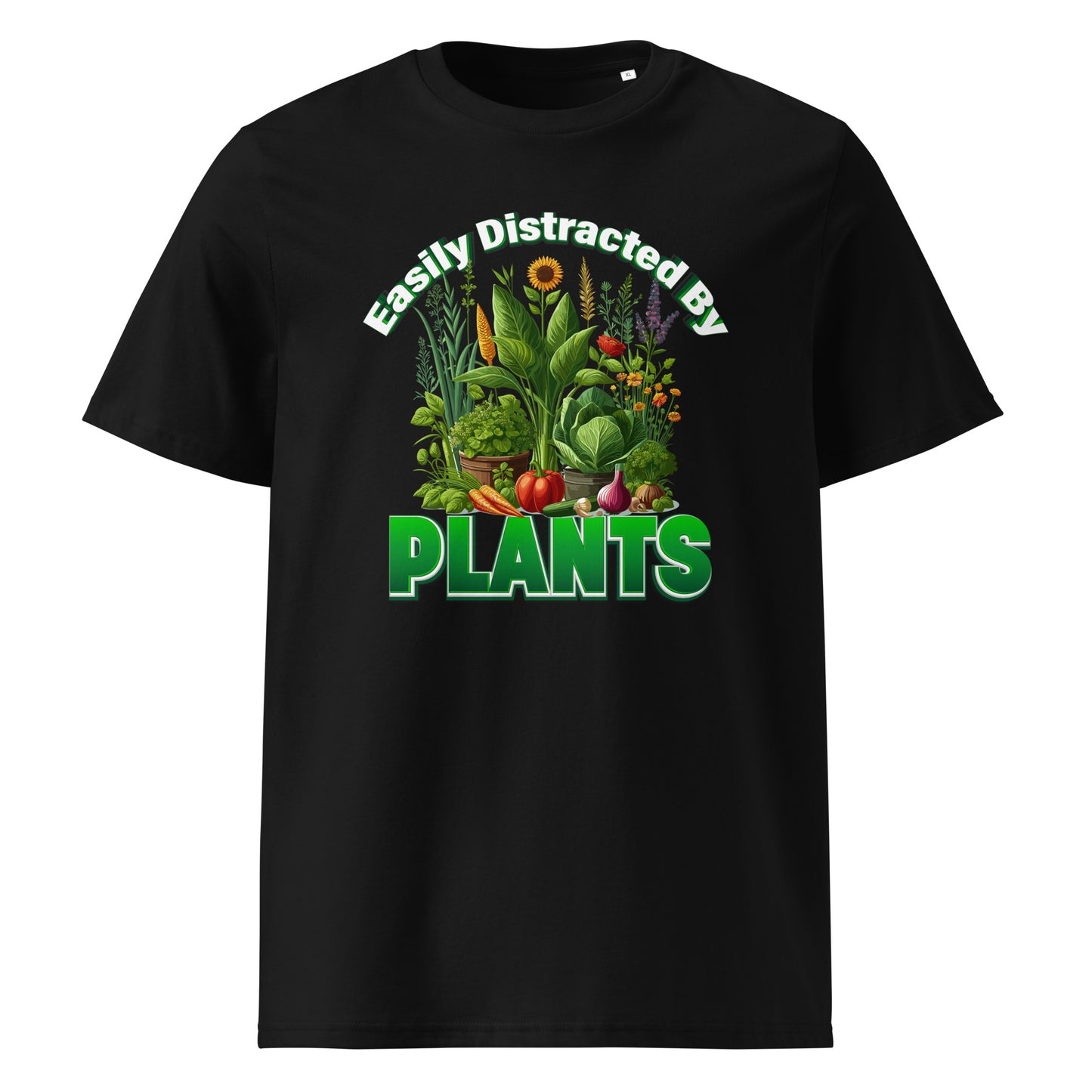 Easily Distracted By Plants Organic Cotton Garden T-shirt