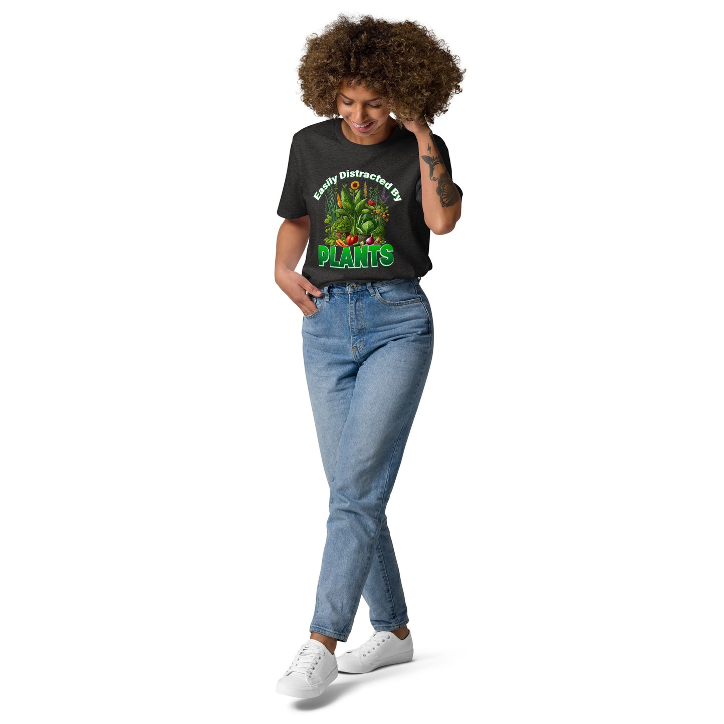 Easily Distracted By Plants Organic Cotton Garden T-shirt