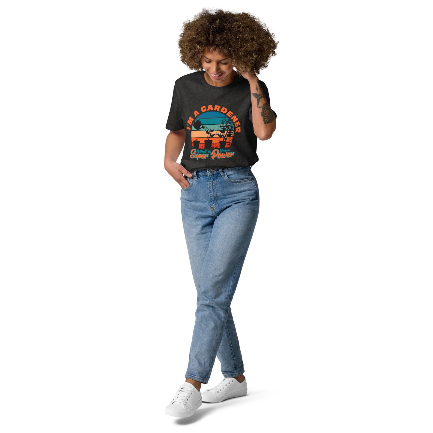 Gardener SuperPower Organic Cotton Garden T-Shirt (Plants)