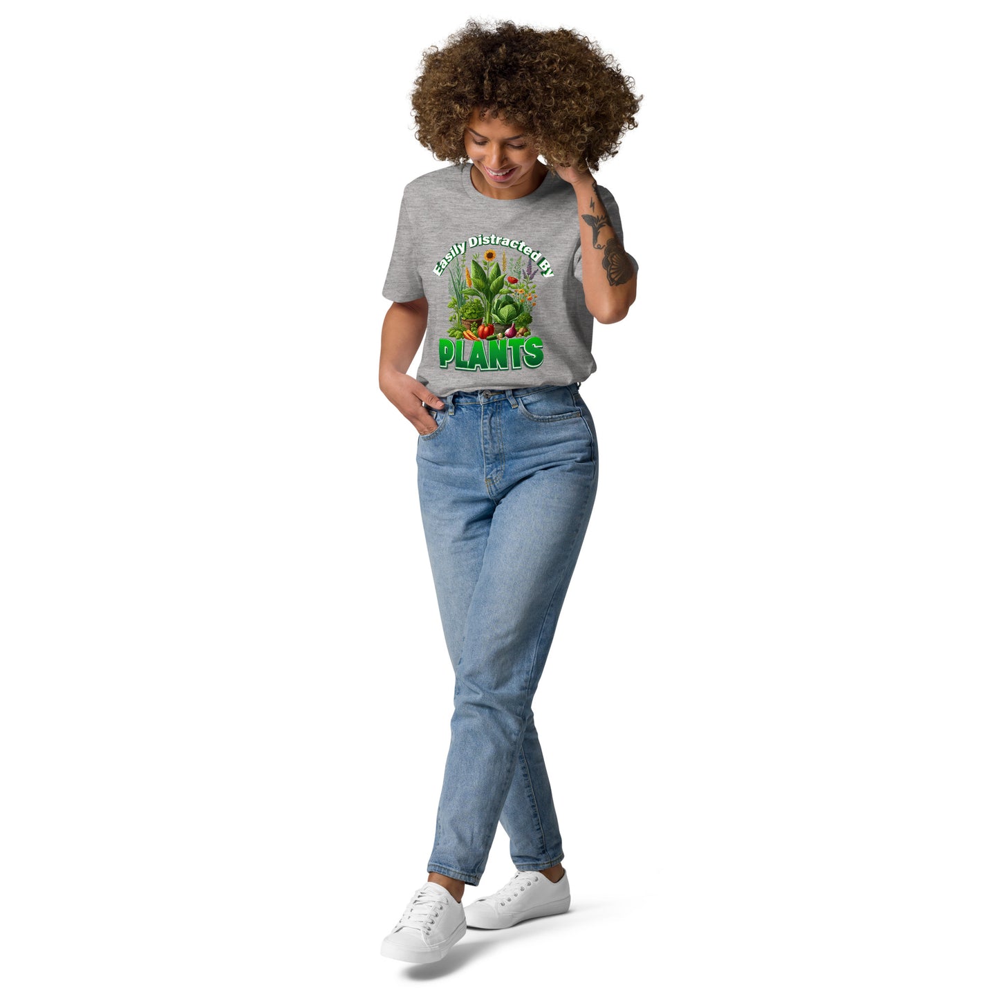 Easily Distracted By Plants Organic Cotton Garden T-shirt